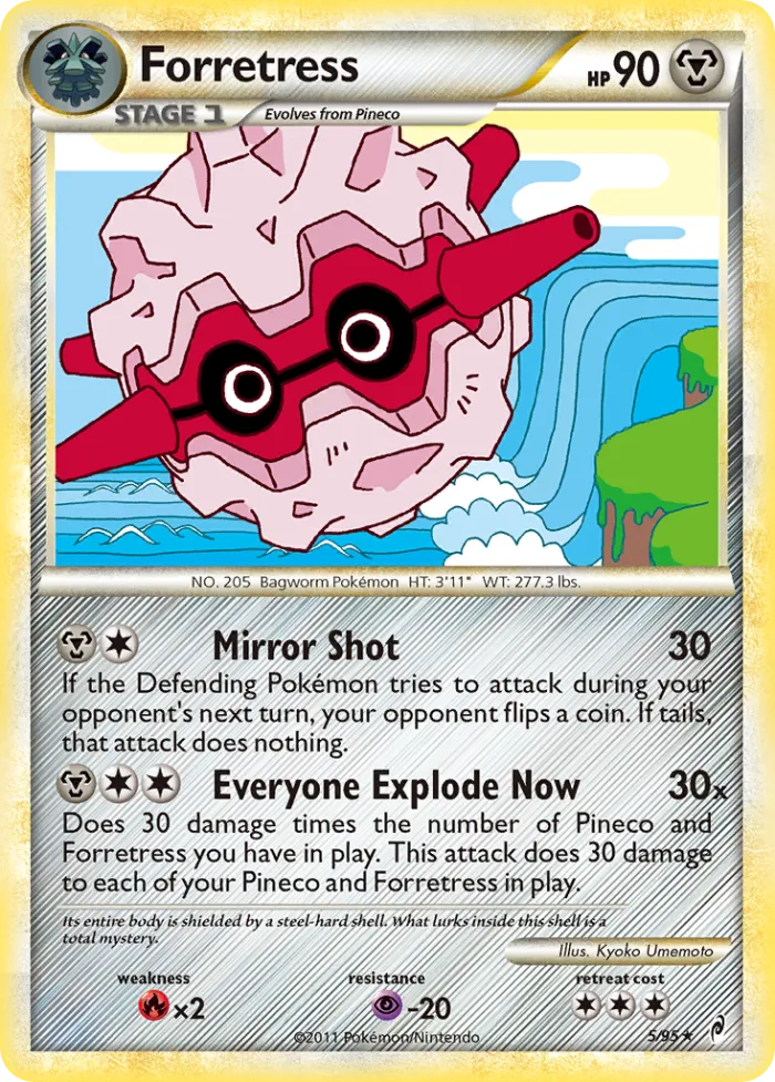 Forretress #5 Call of Legends Pokemon card