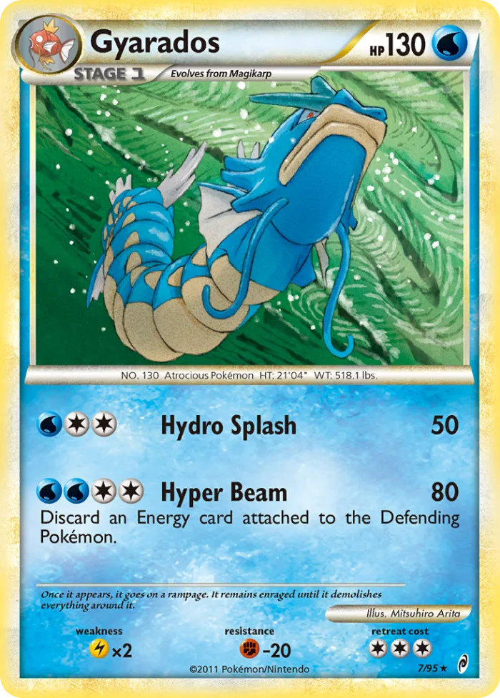 Gyarados #7 Call of Legends Pokemon card