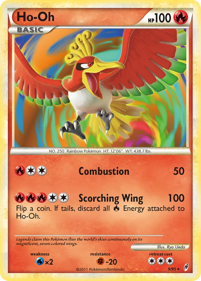 Ho-Oh #9 Call of Legends Pokemon card