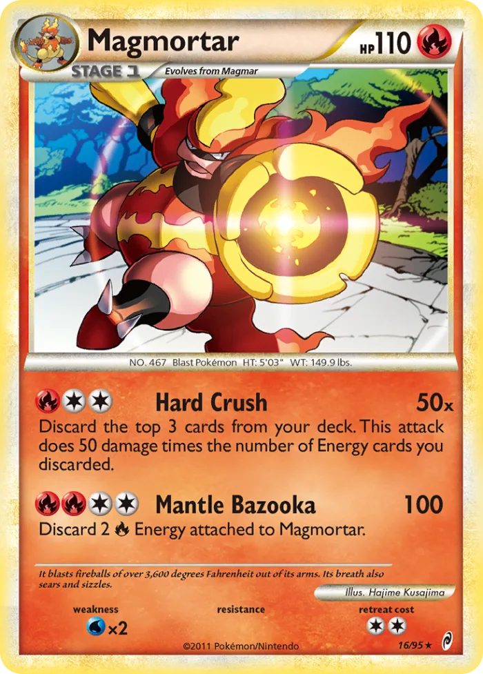 Magmortar #16 Call of Legends Pokemon card
