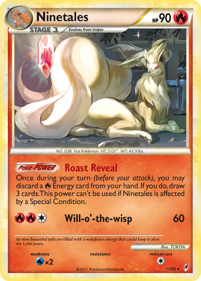 Ninetales #17 Call of Legends Pokemon card