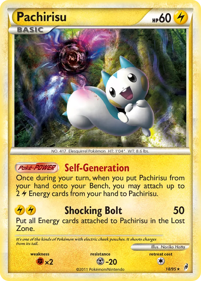 Pachirisu #18 Call of Legends Pokemon card