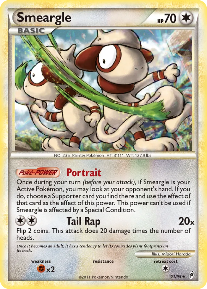 Smeargle #21 Call of Legends Pokemon card
