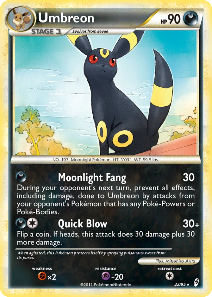 Umbreon #22 Call of Legends Pokemon card