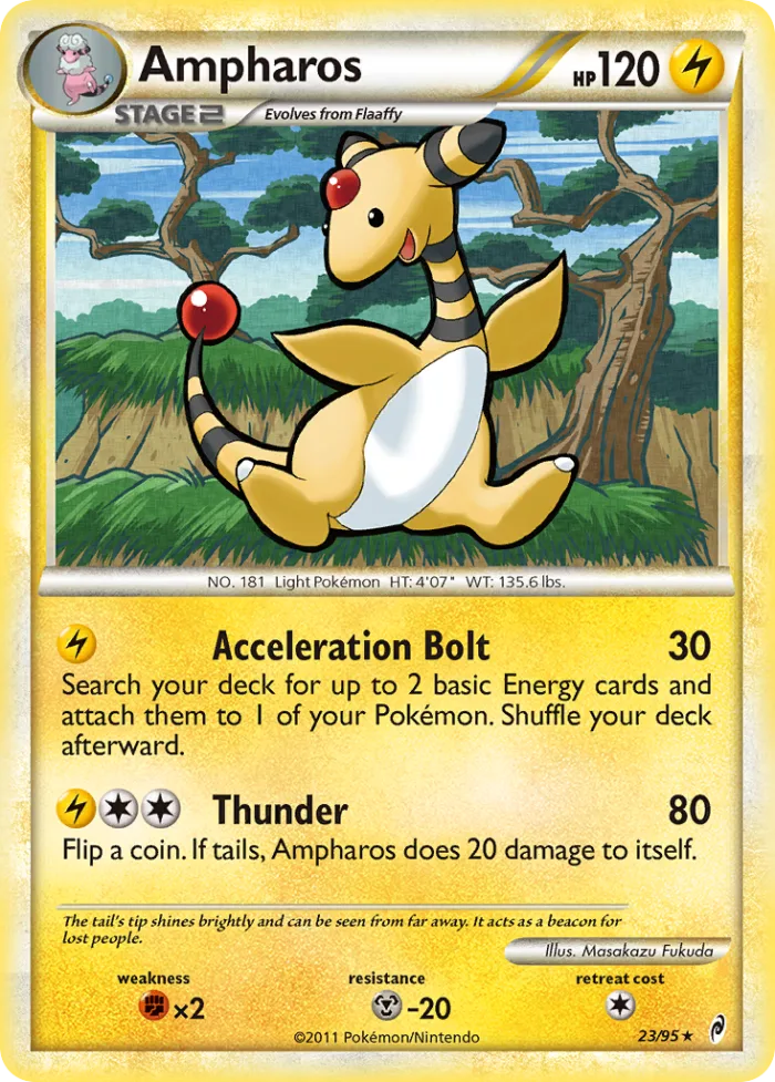 Ampharos #23 Call of Legends Pokemon card