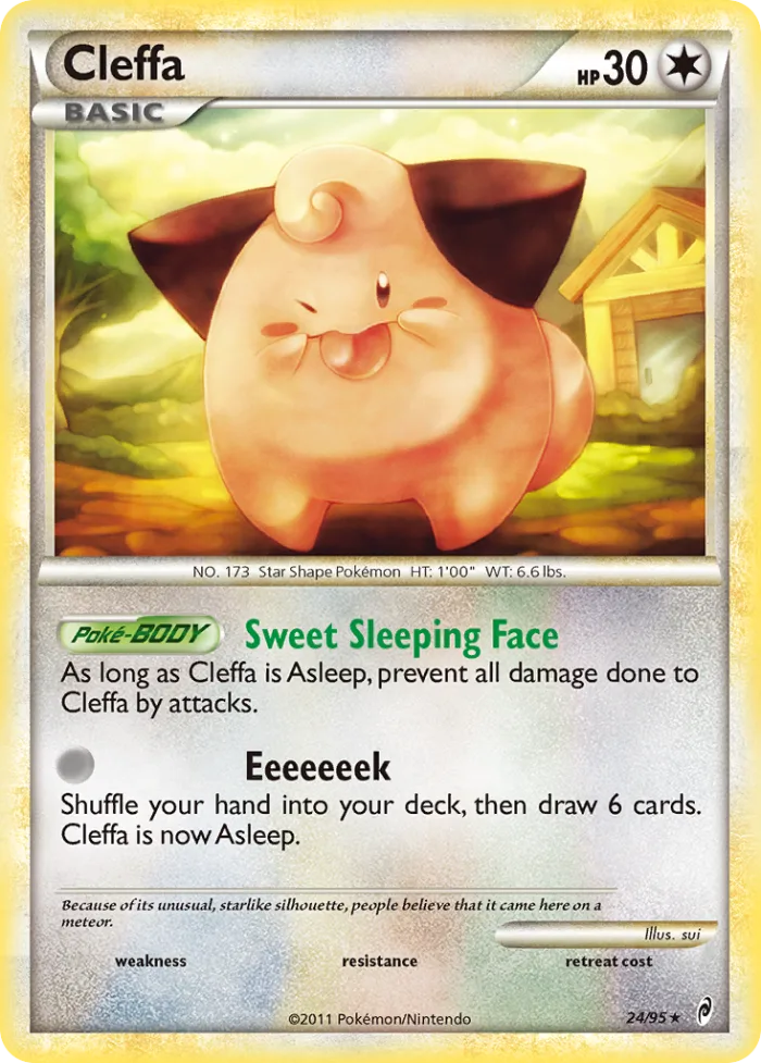 Cleffa #24 Call of Legends Pokemon card