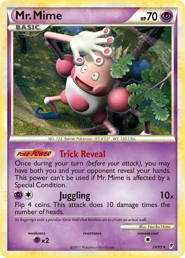 Mr. Mime #29 Call of Legends Pokemon card