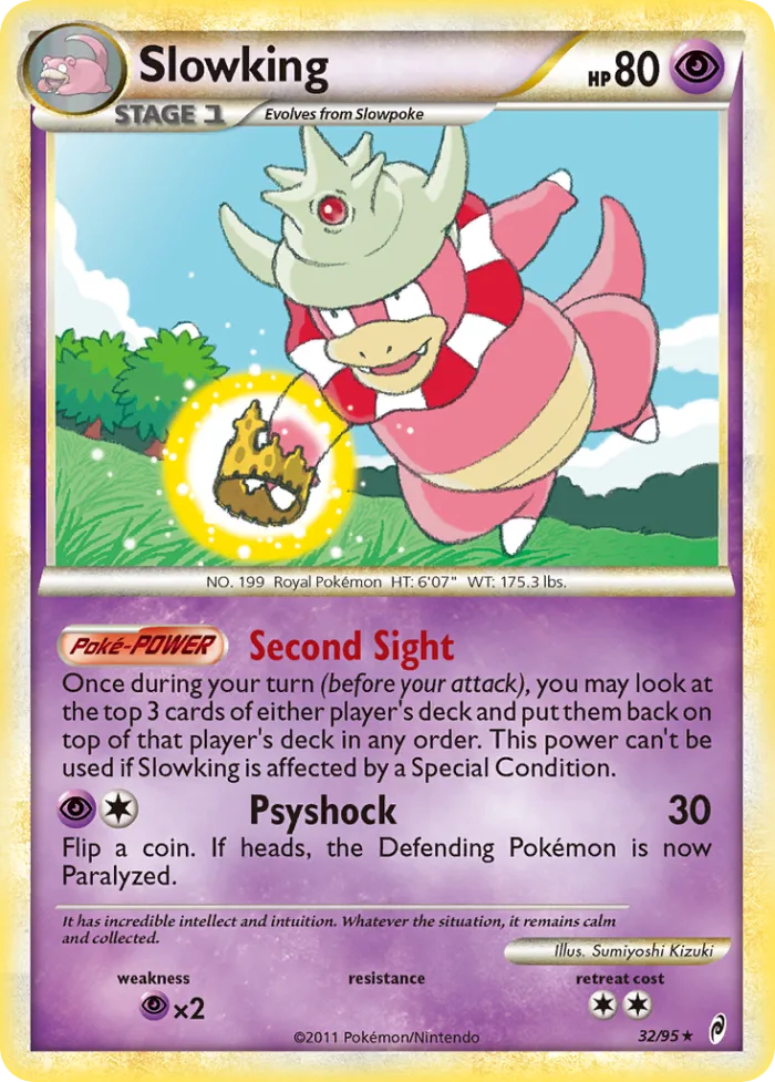 Slowking #32 Call of Legends Pokemon card