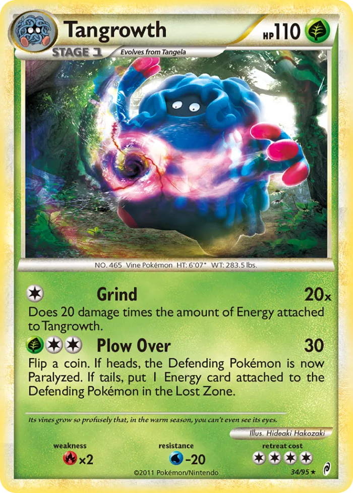 Tangrowth #34 Call of Legends Pokemon card