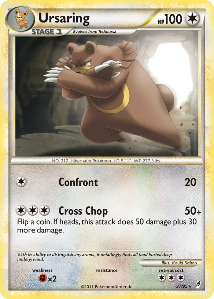 Ursaring #37 Call of Legends Pokemon card