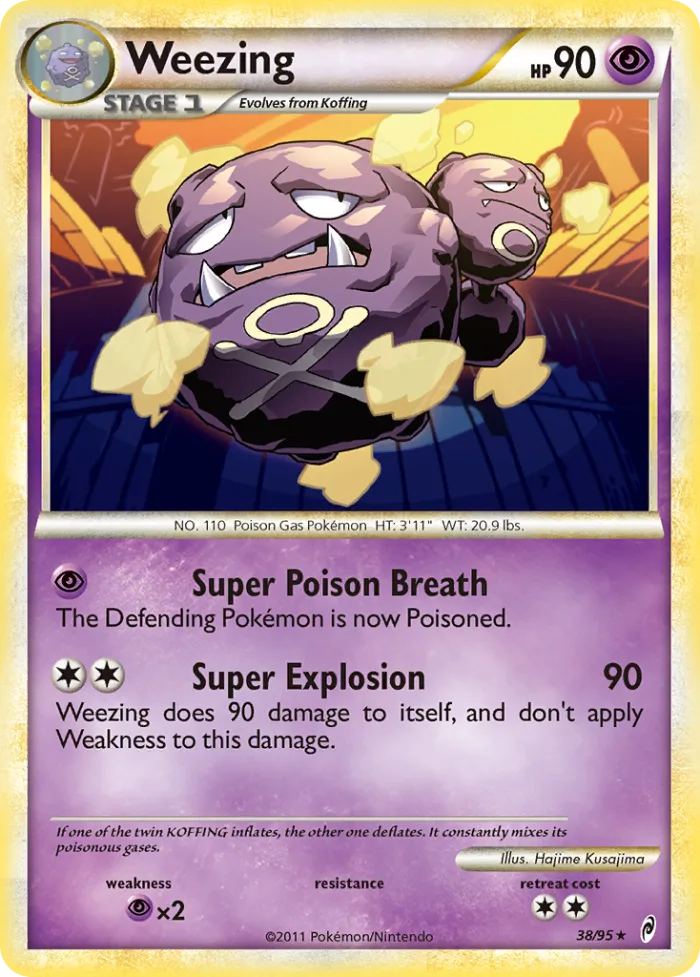 Weezing #38 Call of Legends Pokemon card