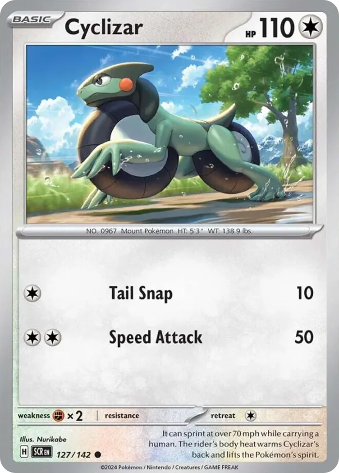 Cyclizar #127 Stellar Crown Pokemon card