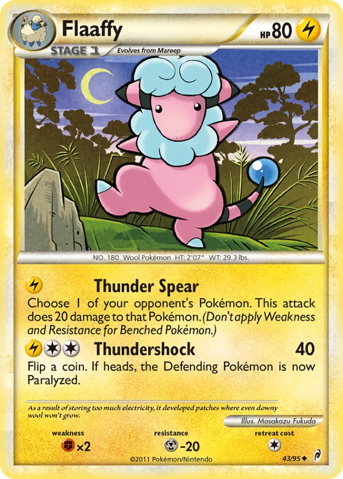 Flaaffy #43 Call of Legends Pokemon card