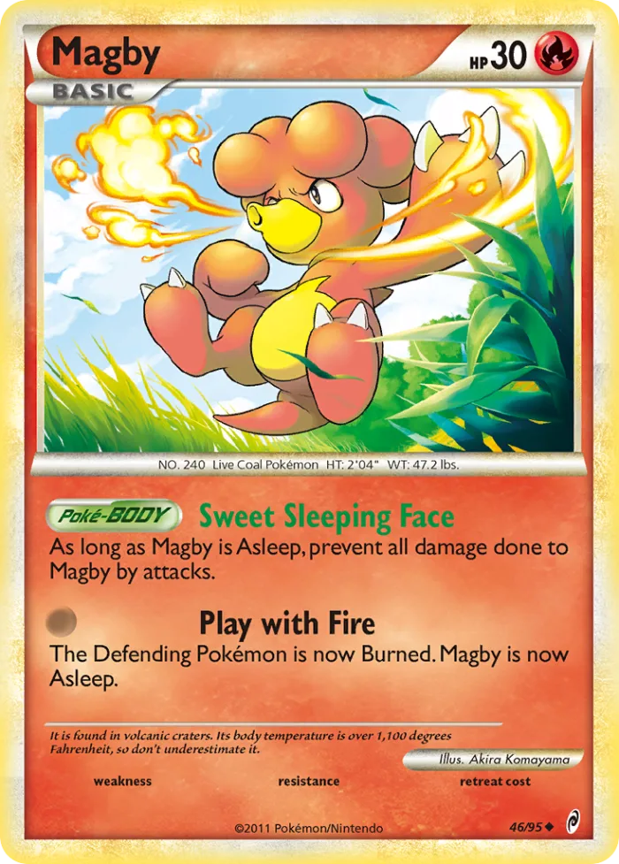 Magby #46 Call of Legends Pokemon card