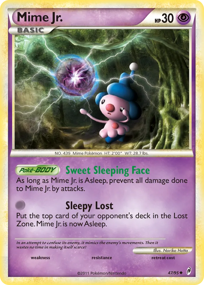 Mime Jr. #47 Call of Legends Pokemon card