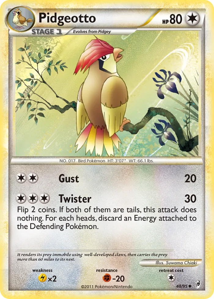 Pidgeotto #48 Call of Legends Pokemon card