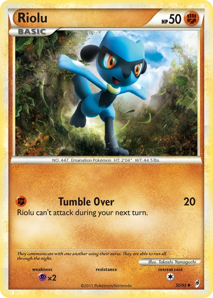 Riolu #50 Call of Legends Pokemon card