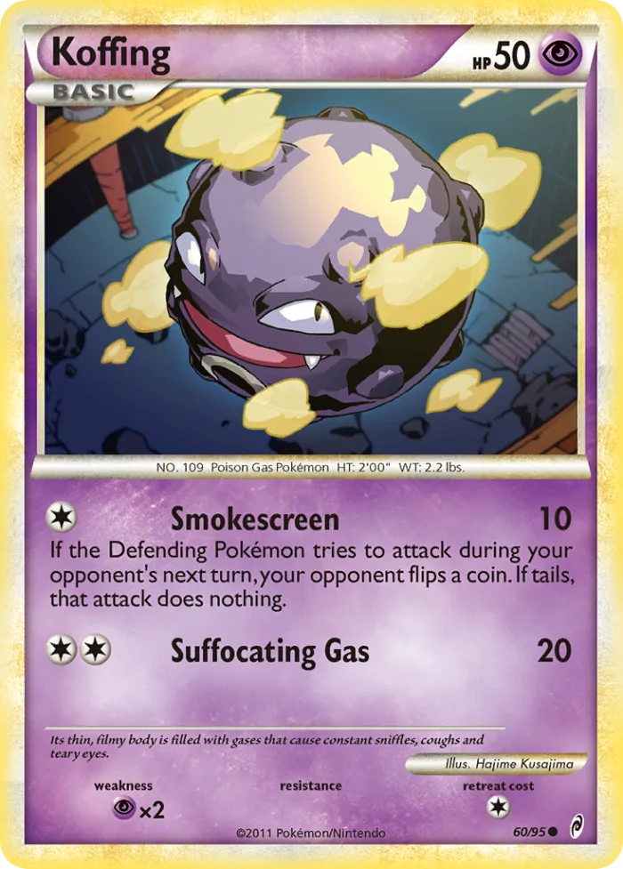 Koffing #60 Call of Legends Pokemon card
