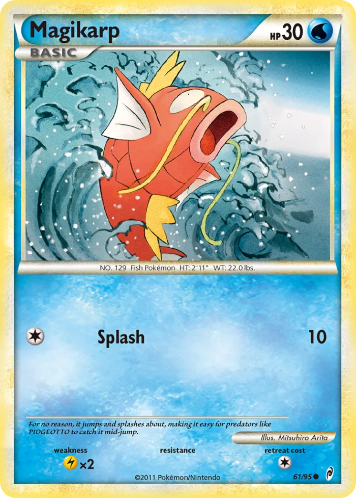 Magikarp #61 Call of Legends Pokemon card