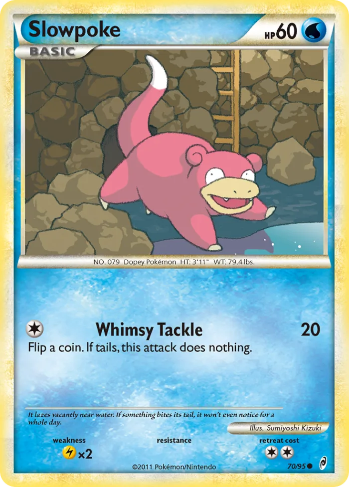 Slowpoke #70 Call of Legends Pokemon card