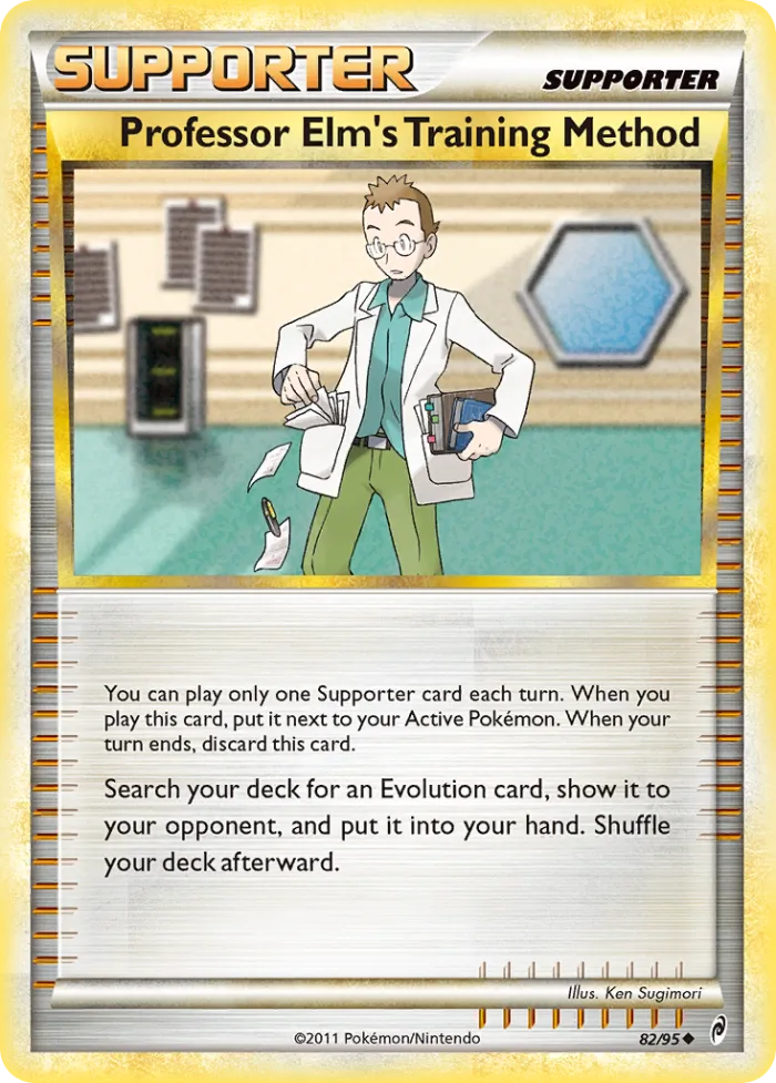 Professor Elm's Training Method #82 Call of Legends Pokemon card