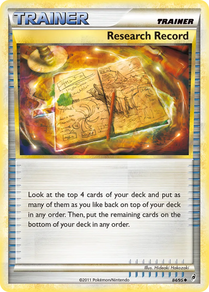 Research Record #84 Call of Legends Pokemon card