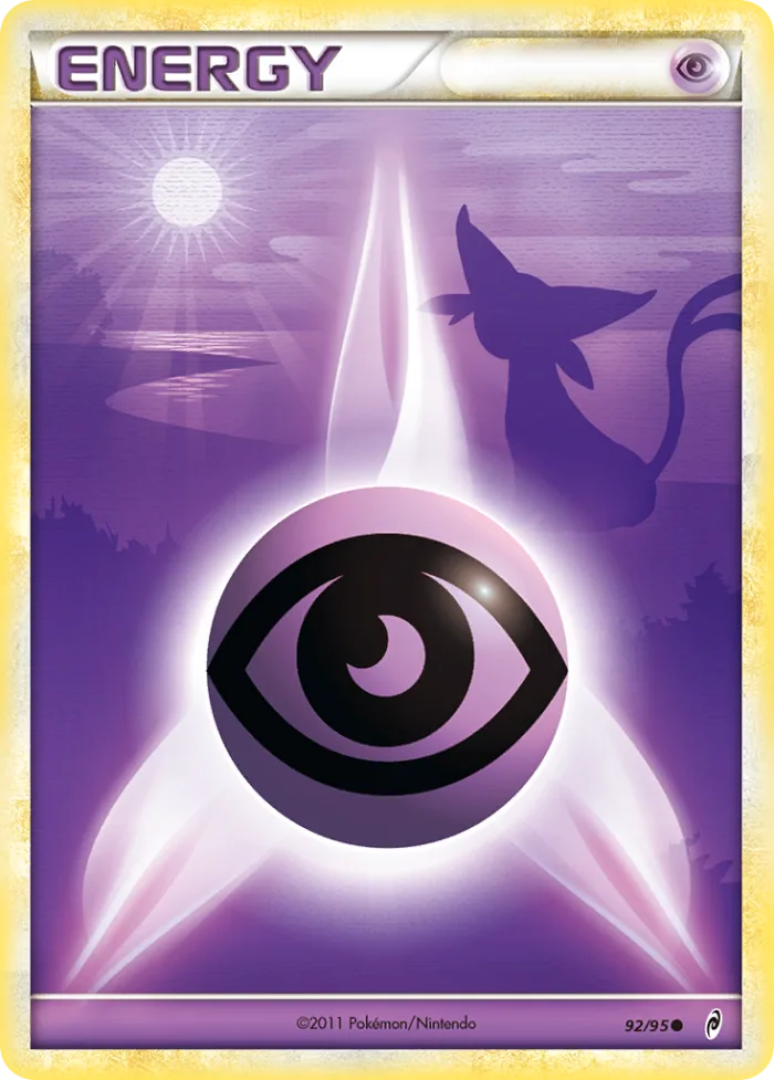 Psychic Energy #92 Call of Legends Pokemon card