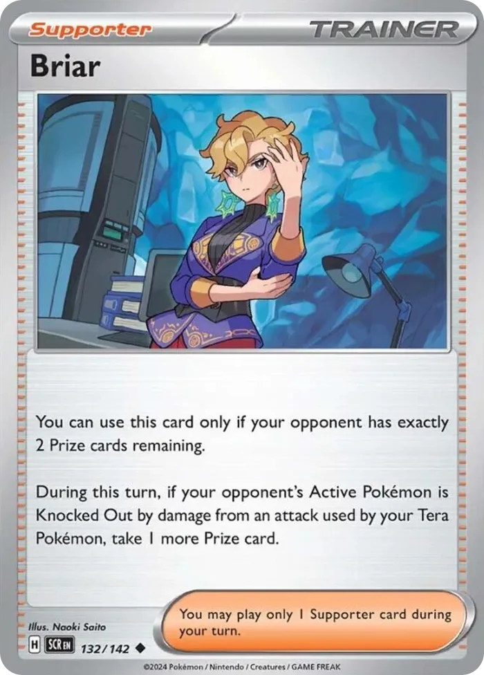 Briar #132 Stellar Crown Pokemon card