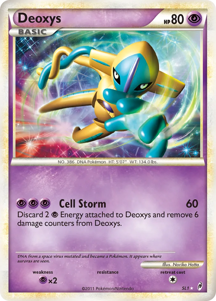 Deoxys #SL1 Call of Legends Pokemon card