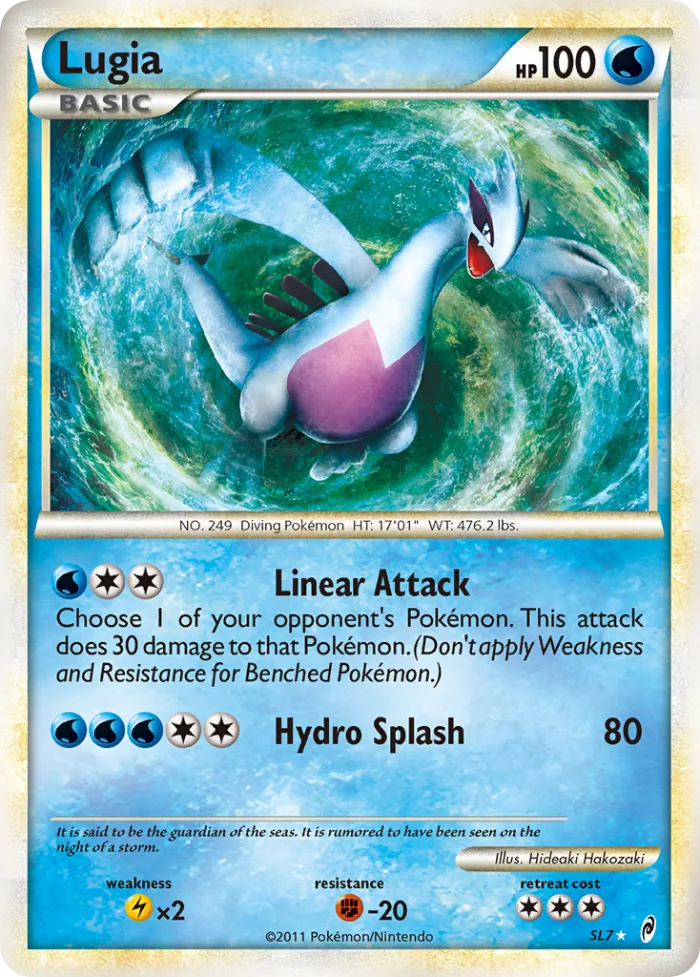 Lugia #SL7 Call of Legends Pokemon card