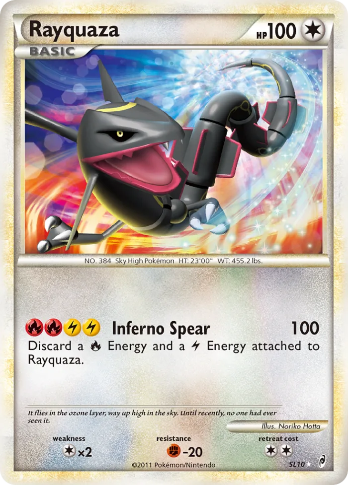 Rayquaza #SL10 Call of Legends Pokemon card