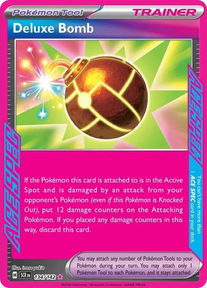 Deluxe Bomb #134 Stellar Crown Pokemon card