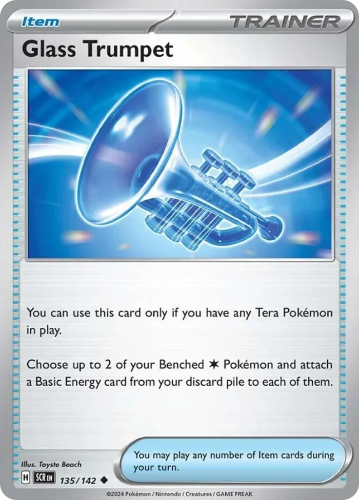Glass Trumpet #135 Stellar Crown Pokemon card