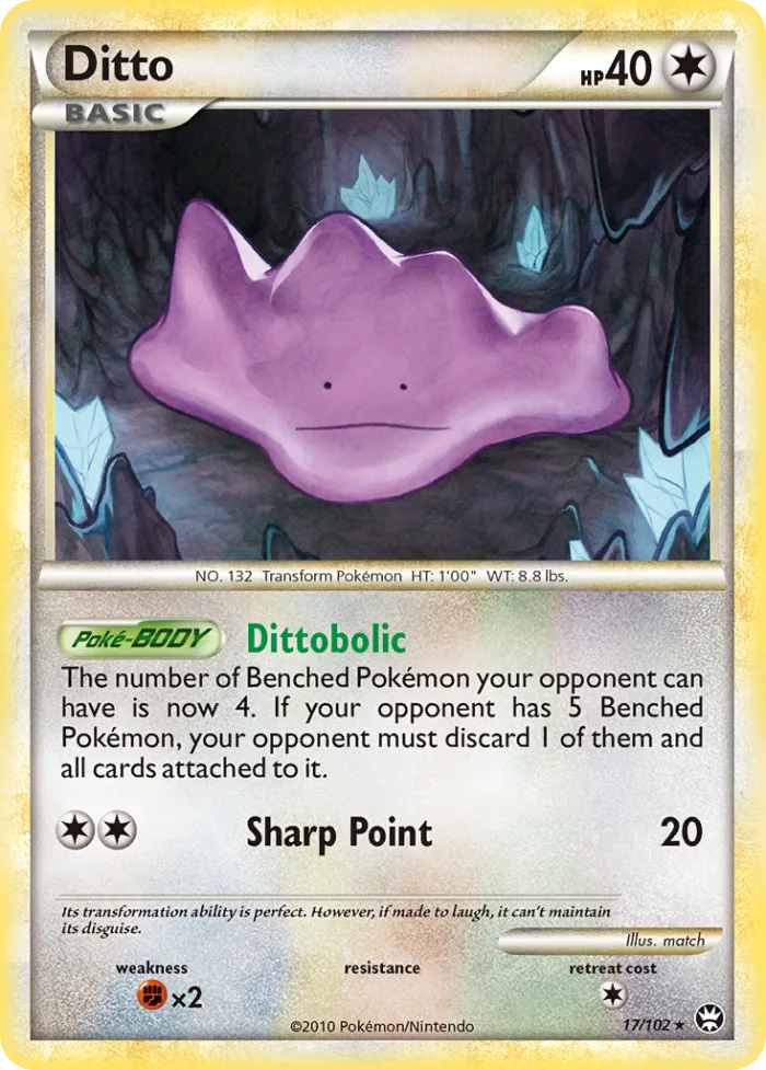 Ditto #17 HS—Triumphant Pokemon card