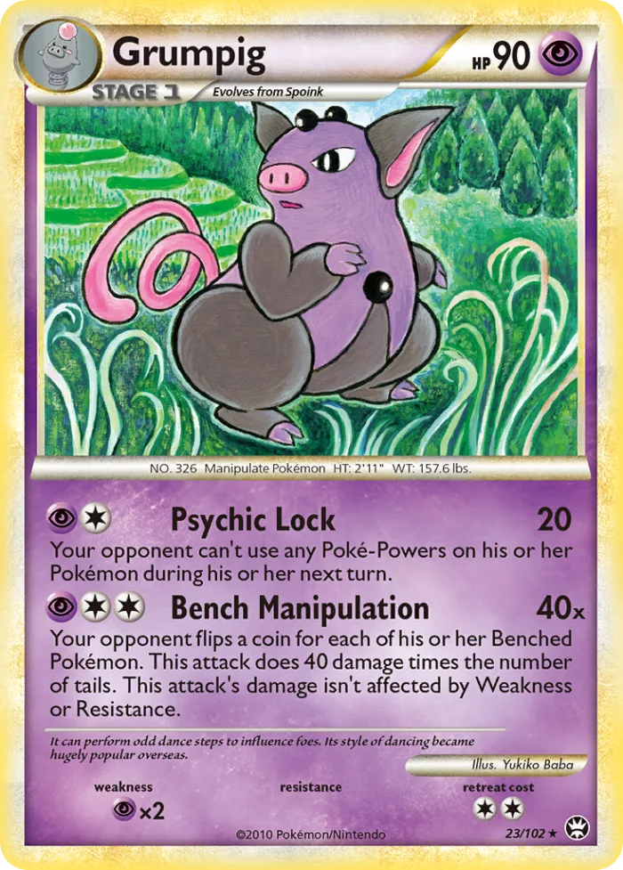Grumpig HS—Triumphant card