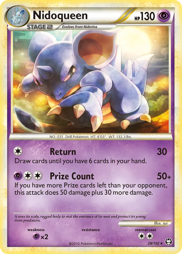 Nidoqueen HS—Triumphant card