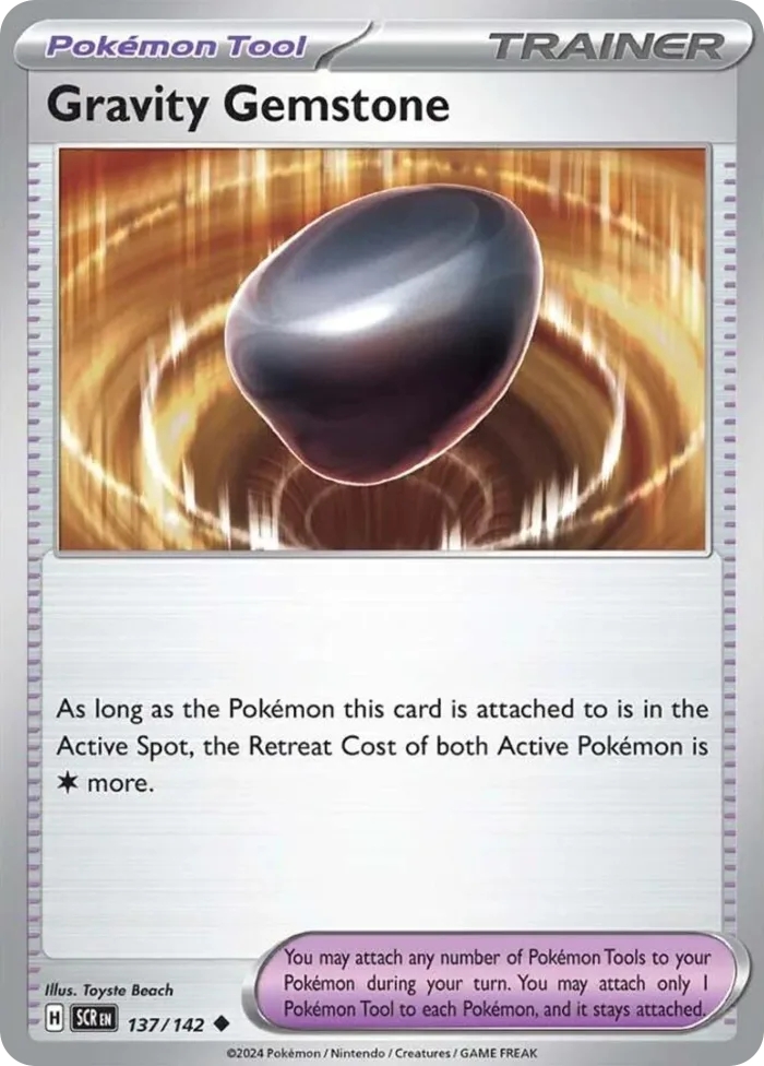 Gravity Gemstone #137 Stellar Crown Pokemon card