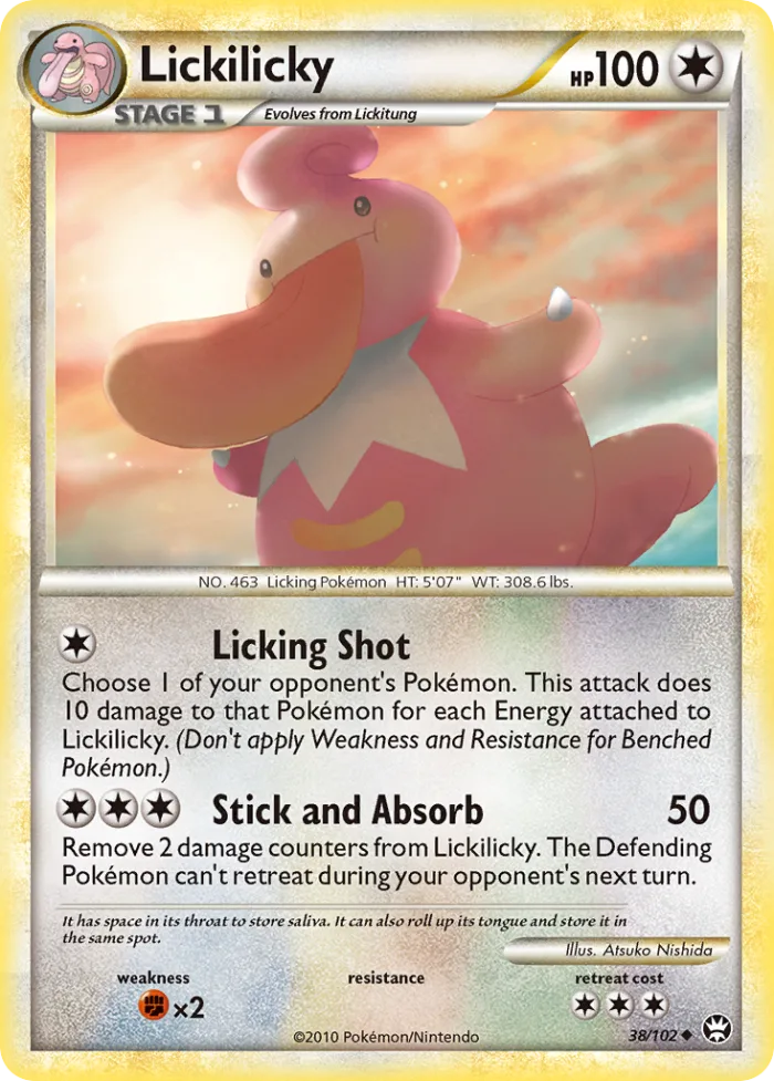 Lickilicky #38 HS—Triumphant Pokemon card