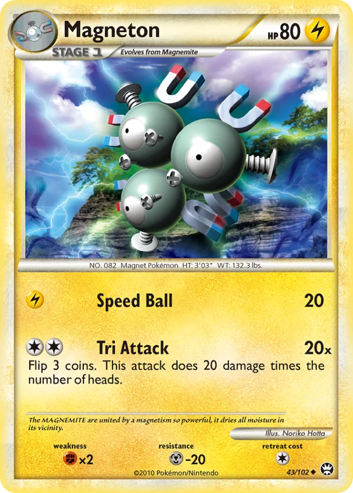 Magneton #43 HS—Triumphant Pokemon card