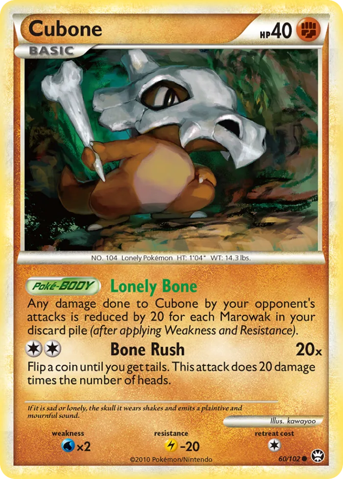 Cubone HS—Triumphant card