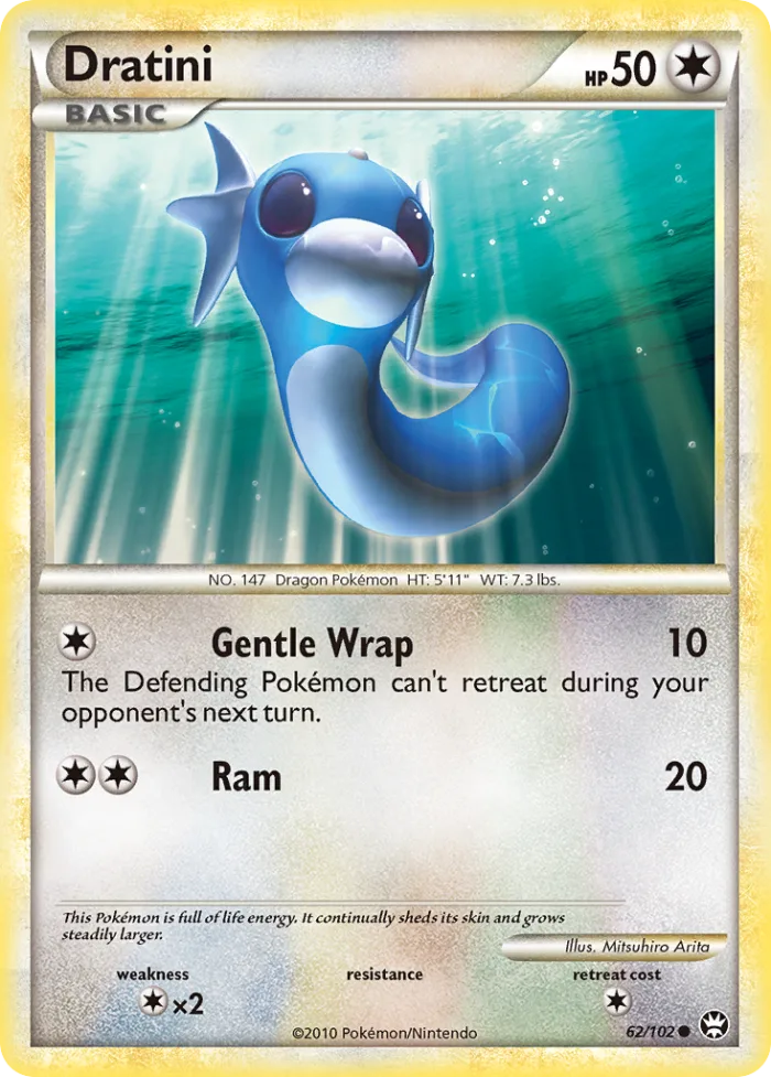 Dratini #62 HS—Triumphant Pokemon card