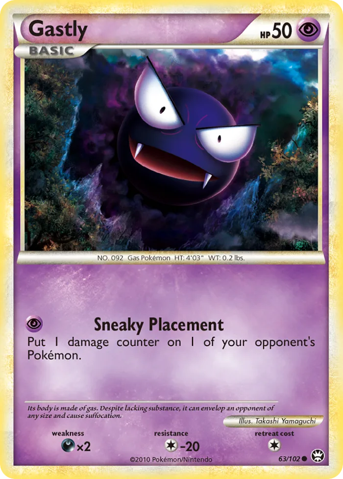 Gastly #63 HS—Triumphant Pokemon card