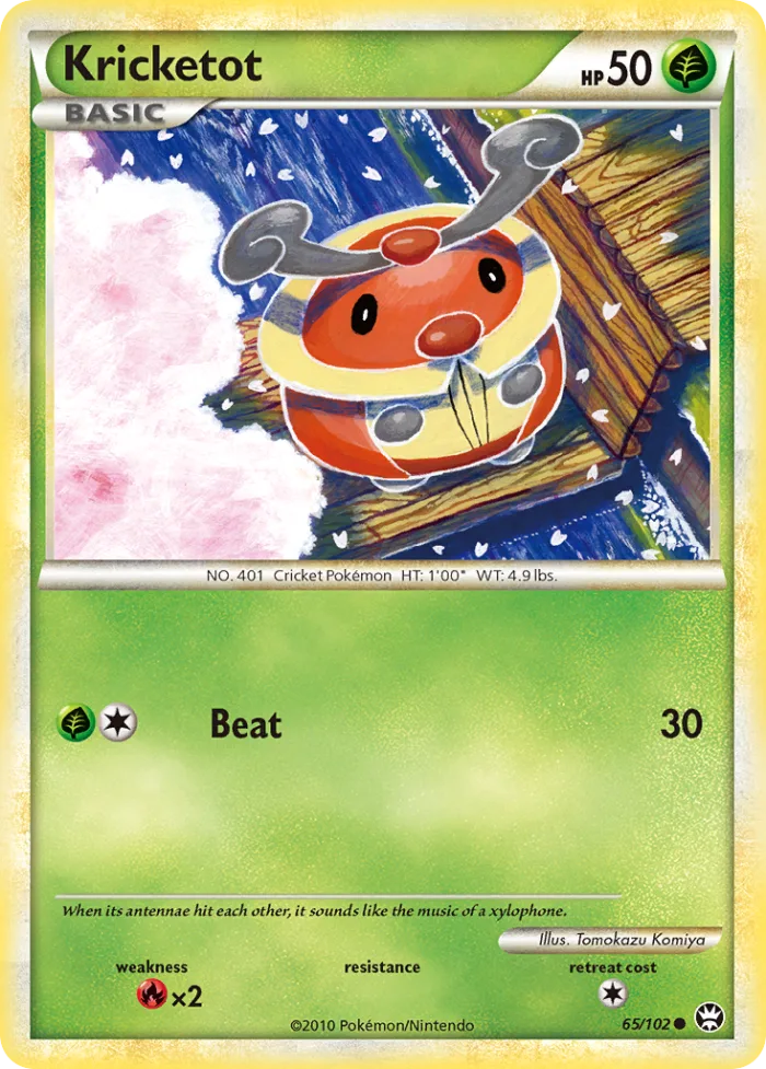 Kricketot #65 HS—Triumphant Pokemon card