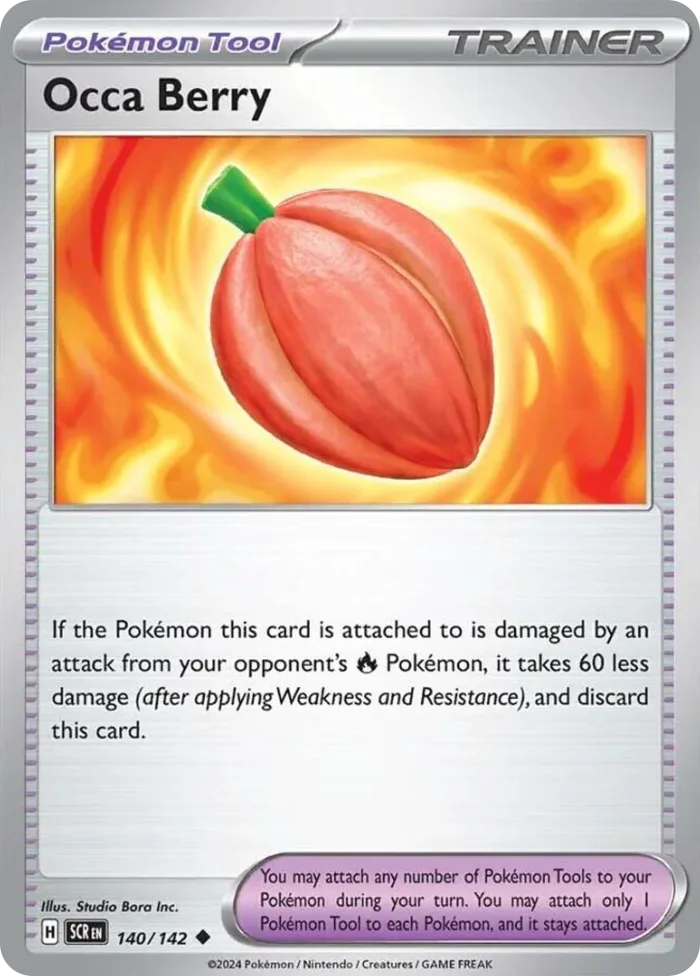 Occa Berry #140 Stellar Crown Pokemon card