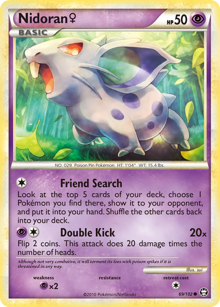 Nidoran ♀ HS—Triumphant card