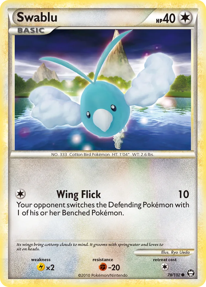 Swablu #78 HS—Triumphant Pokemon card