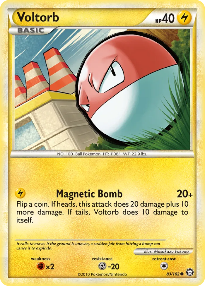 Voltorb #83 HS—Triumphant Pokemon card
