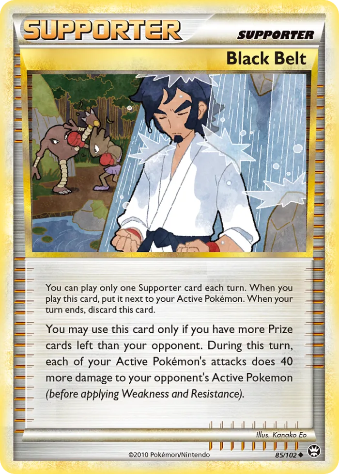 Black Belt #85 HS—Triumphant Pokemon card