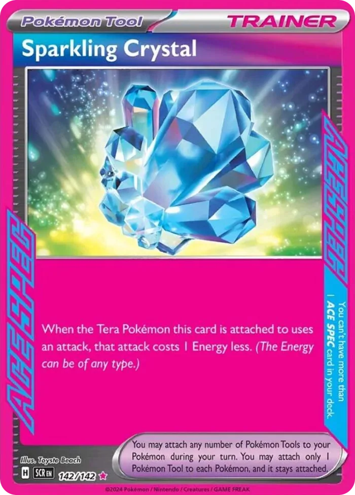 Sparkling Crystal #142 Stellar Crown Pokemon card
