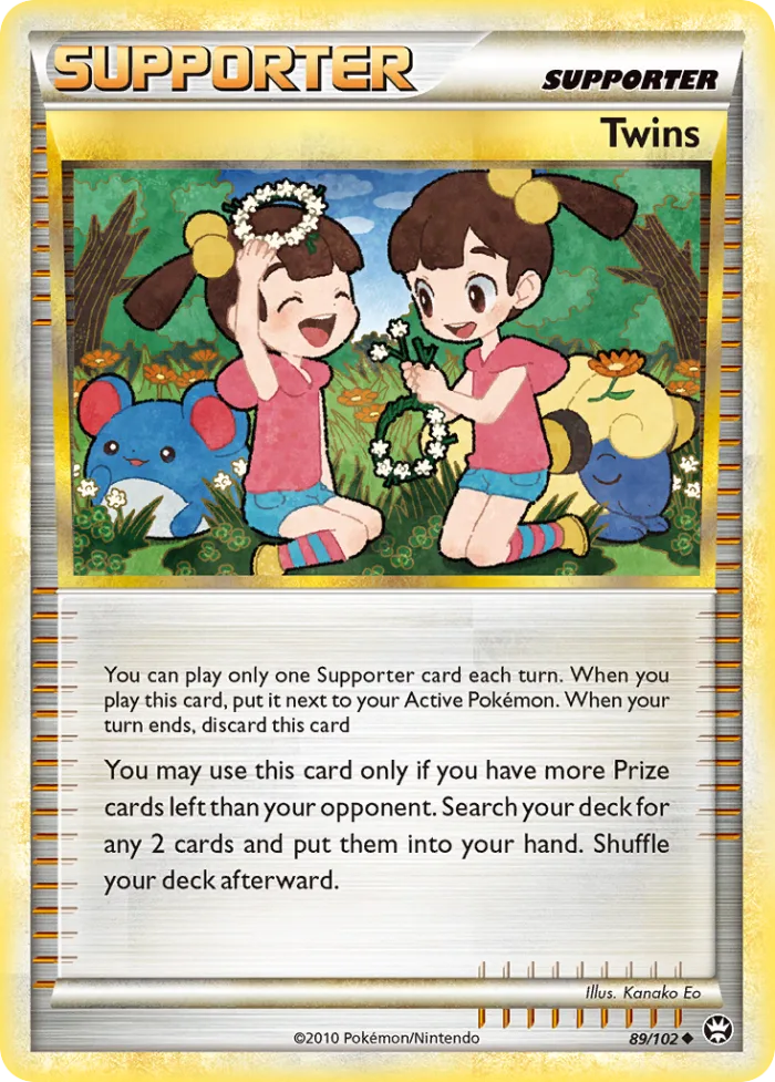Twins #89 HS—Triumphant Pokemon card